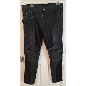 Loong Biker Mens Blac Jeans Size 32/Long NWT